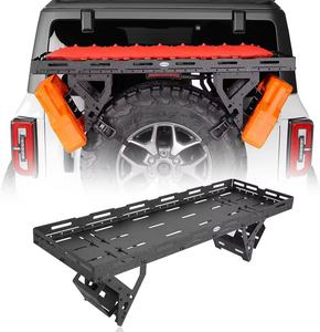 Panier de toit en aluminium de haute qualité pour pneu de secours, modèle 6021, pour Wrangler JK JL TJ YJ, Ford <span class=keywords><strong>Mustang</strong></span>, Caravans, Reynol - Product Image 1