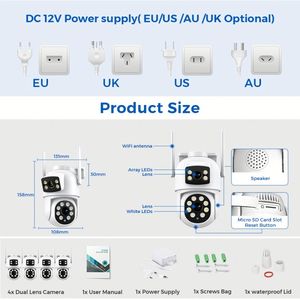 Kit de Cámara de Vigilancia CCTV de 32 Canales con Chipset Allwinner F25, DVR y 10 TB de Almacenamiento, Visión Nocturna - Product Image 6
