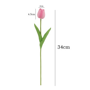 Mini Ramo de Tulipanes Rosados de Espuma Plástica, Alta Simulación, Estilo Nórdico, Decoración para el Hogar, Adorno de Mesa, Decoración de Primavera - Product Image 5