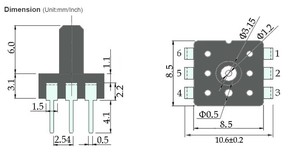 Module de pression RKS 0~5V 10kPa, capteur de pression différentielle d'air, sortie analogique, précision 0,1% FS, IP55, garantie 1 an, Shanghai - Product Image 5