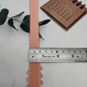 Bande élastique pour emballage cadeau, ruban élastique en tissu jacquard avec logo personnalisé, 19 mm, pour vêtements de bébé, bretelles de soutien-gorge, bordure picot. - Product Image 4