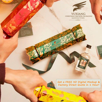 Emballage personnalisé gaufré pour bonbons de Noël et mini-coffrets beauté avec fermetures à friction, en papier d'art de qualité supérieure, directement du fabricant