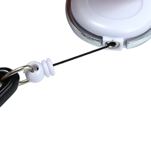 <b>Custom</b> Logo Retractable Plastic Keychain Holders With Carabiner And Clip For Storage Use - Product Image 3