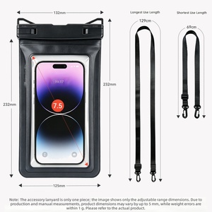Nouveauté : Sac étanche flottant avec impression sérigraphique IPX8, étui de téléphone étanche pour la plage et la natation, pochette pour téléphone portable - Product Image 3
