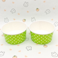 Prix d'usine Tasse de crème glacée jetable avec impression de logo personnalisé Bol à dessert Gobelet en papier d'emballage de qualité alimentaire de haute qualité