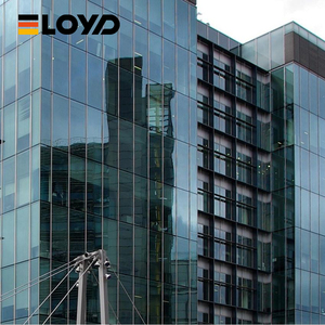 Façades en verre plein cadre modernes haut de gamme Eloyd pour gratte-ciel, mur-rideau en alliage d'aluminium avec film de protection, garantie 5 ans - Product Image 4