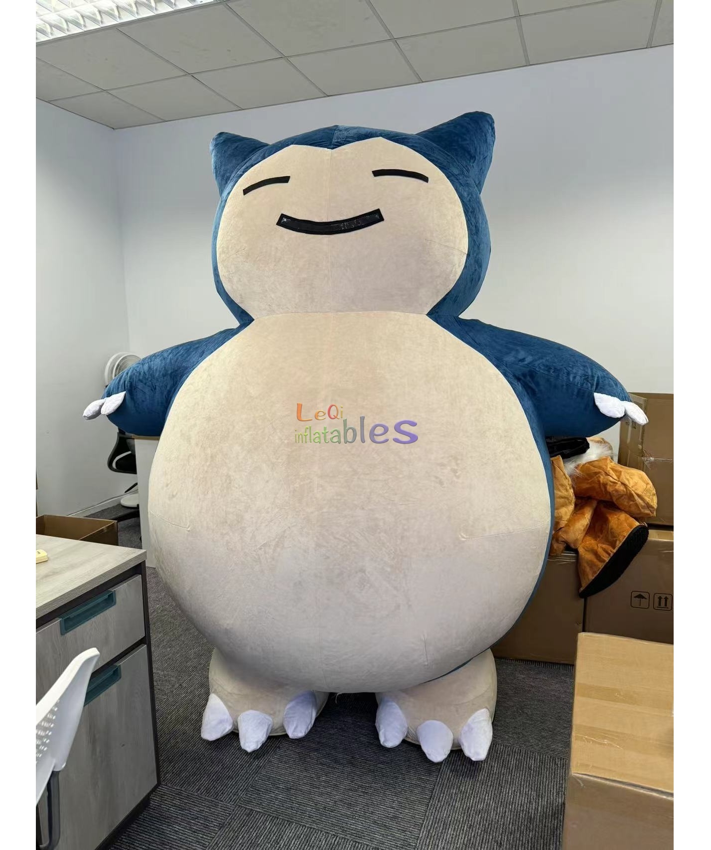 Оптовая продажа, популярный мультяшный персонаж, надувной костюм snorlax, костюм для косплея для взрослых