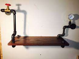 Manomètre de pression Steampunk en fer malable, 3/<span class=keywords><strong>4</strong></span> ", tuyaux d'eau, Style ancien rustique, Loft urbain, salon, fait à la main - Product Image 6