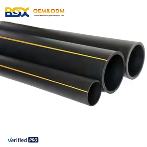 Çeşitli çaplarda özelleştirilmiş yüksek yoğunluklu polietilen (HDPE) gaz boru hatları dayanıklı sarı yeraltı doğal gaz boru hatları - Product Image 2