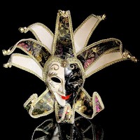 Masque de comédie vénitienne pour femmes Décoration exquise Masques de bouffon pour la fête de carnaval Halloween