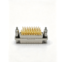 Connecteur micro-rectangulaire J30J-51ZKN à broches torsadées, 51 broches, pour insertion droite sur circuit imprimé