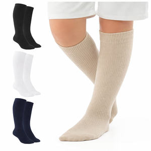 Chaussettes mi-hautes décontractées Bilu pour enfants, 100 % coton, respirantes, douces, multicolores, pour garçons et filles, usage quotidien, printemps - Product Image 1