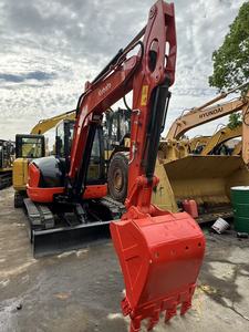 Excavadora Kubota KX163-5 usada de 5.6 toneladas, modelo 2024, maquinaria de construcción sobre orugas, excavadora Kubota KX163-5 usada de China con motor de alta potencia - Product Image 6