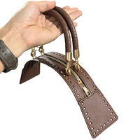 Accessoires de sac à main tissés créatifs, accessoires rétro haut de gamme à double poignée avec fermeture éclair, matériaux pour la fabrication de portefeuilles, vente en gros sur place
