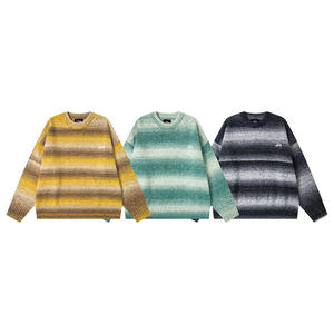 Suéter de Punto Jacquard Grande, Repelente de Mosquitos, Estilo Europeo Americano, Cuello Holgado, Unisex - Product Image 4