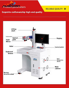 Máquina de Marcado Láser de Fibra de 20W 50W 100W, Impresora de Etiquetas, Máquina de Proyección de Fotos Personalizadas para Collares - Product Image 2