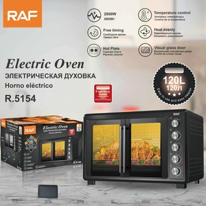 เตาอบไฟฟ้า 2800W ความจุขนาดใหญ่ 120 ลิตร เตาอบแบบตั้งโต๊ะ พร้อมระบบควบคุมอุณหภูมิให้ความร้อนสม่ำเสมอ และประตูกระจกสำหรับการปรุงอาหาร - Product Image 6