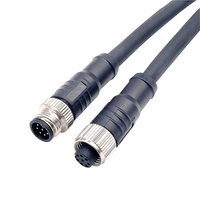 Konektor Kabel Tahan Air IP67 M5 M8 M12 Outdoor 2 3 4 5 8 Pin Kustom