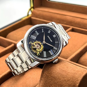 Casual Orologio Meccanico Da Uomo Lusso Tourbillon Timing Genuine Leather Waterproof Automatic <b>Mechanical</b> <b>Watch</b> for Men - Product Image 5