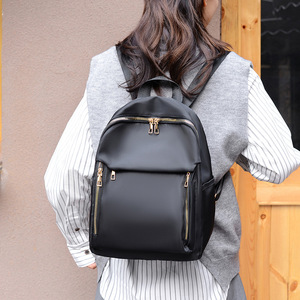 Women's <b>Backpack</b> Black <b>Large</b> Capacity Lightweight Water Repellent Oxford Cloth Shoulder Strap Spring 2026 Everyday Use - Product Image 3