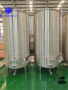 Serbatoio di Fermentazione del <span class=keywords><strong>Vino</strong></span> in Acciaio <span class=keywords><strong>Inox</strong></span> 2000L/3000L/4000L/5000L con Coperchio Flottante, Recipiente a Pressione per Impianti Vinicoli - Product Image 3