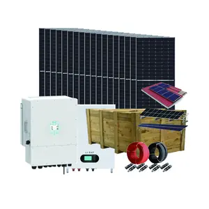 10 kW Hybrid-Set Haushalt 20 kW Panel 24 Volt Systeme komplettes Wind-Hybrid 5000 W für Zuhause Solarstromsystem mit Batterien