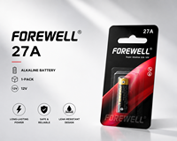 Pile alcaline FOREWELL 27A 12V A27 LRV27A 16mAh, directement de l'usine, étiquette personnalisée OEM, électronique grand public, télécommande