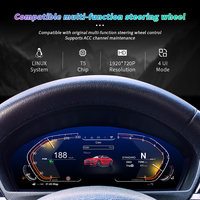 Layar Instrumen Digital LCD Linux 12,3 Inci untuk BMW F07 F10 F11 F18 X3 F25 X4 F26 Pengganti Tampilan Speedometer Dashboard