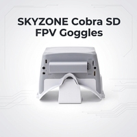 Lunettes FPV SKYZONE Cobra SD avec écran LCD 4,3 pouces, récepteur Diversity, format 16:9, 48 canaux, DVR, pour drone et voiture RC
