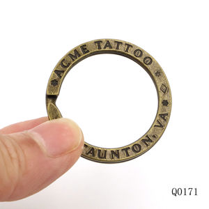 Anillo dividido de 1 pulgada de calidad antilatón, llavero de Metal, llavero con logotipo grabado personalizado, anillos para llavero de coche - Product Image 4