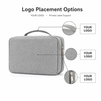 Sac de toilette suspendu personnalisé avec logo, grande capacité, pour pinceaux de maquillage, sac de rangement cosmétique pliable et portable, unisexe