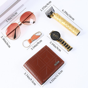 Coffret cadeau transfrontalier pour homme : montre, portefeuille, tondeuse à cheveux, cadeau pour la Saint-Valentin, anniversaire, coffret cadeau exquis et pratique - Product Image 2