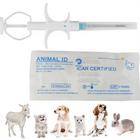 Étiquettes de micro-puces d'identification pour animaux de compagnie OEM&ODM d'usine, norme universelle 134,2 kHz FDX-B, taille plus petite 8 mm de longueur pour chiens, chats et petits animaux