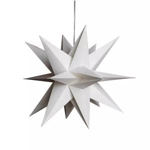 折りたたみ式3D折りたたみ式スターデコレーションLEDライト、18個の尖った角度でプラスチックスターを吊るす装飾用 - Product Image 6