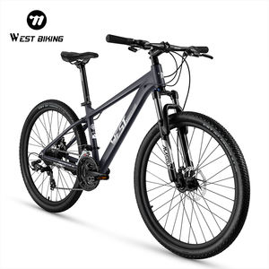 WEST vélo confortable 26/27.5 <span class=keywords><strong>pouces</strong></span> vtt vélo pour adultes Durable corps en alliage d'aluminium frein à disque pour course cyclisme montagne - Product Image 1