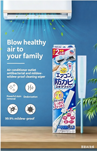 Japanese Ansu Disposable 4-Piece Air Conditioner Vent Cleaner Antibacterial Deodorizing Mildew-Proof Stain-Removing 15-30% - Product Image 4