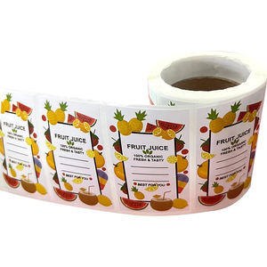 Этикетки для соков на заказ: водонепроницаемые виниловые наклейки с логотипом для бутылок с соком, печать в высоком разрешении - Product Image 6