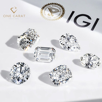 Diamant fantaisie IGI cultivé en laboratoire, non monté, 0,01-5 carats, D VS1, synthétique CVD, taille coussin, percé au laser, certifié IGI