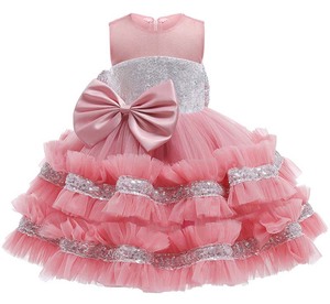 Vestidos de Encaje para Niñas, para Fiestas, Bodas, Navidad, al por Mayor, HP KGCD-010 - Product Image 6