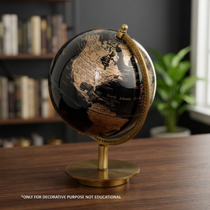 Hot Sale High Quality Retro Metal Frame Rose Gold <b>World</b> Map <b>Globe</b> Home Office Decor Earth <b>Globe</b> Geography Education Rotating - Product Image 2