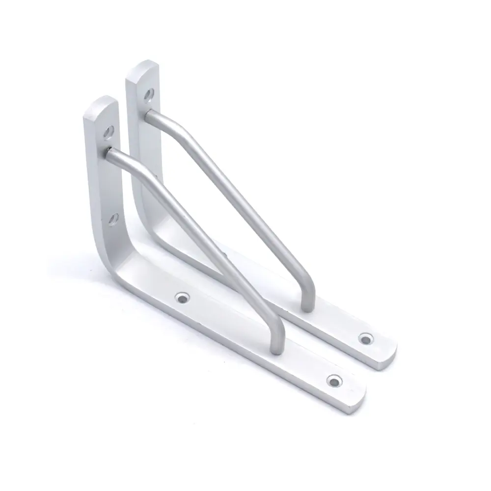 Oem Custom Industriële Niet-standaard Zware Metalen Slatwall Plank Hout Connector Aluminium Driehoek Beugel