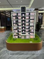 Maqueta Arquitectónica Personalizada de Edificio, Maqueta de Mesa de Arena de Edificio Comercial para Exhibición en Sala de Exposiciones Inmobiliarias