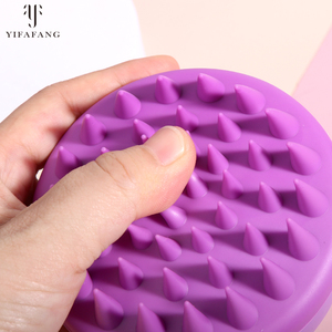 แปรงนวดหนังศีรษะซิลิโคน+พลาสติกสำหรับสระผม แปรงสระผมแบบขายส่ง - Product Image 6