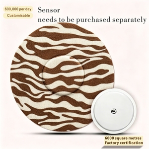 Patch adhésif élastique respirant <span class=keywords><strong>de</strong></span> forme personnalisée pour capteurs prédécoupés utilisés dans les systèmes <span class=keywords><strong>de</strong></span> surveillance continue du <span class=keywords><strong>glucose</strong></span> - Product Image 4