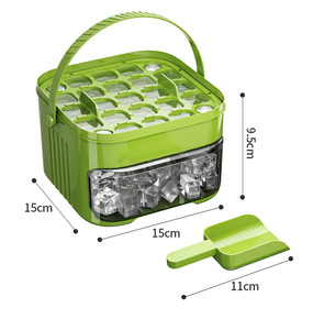 Pressing Ice Cube Mold Ice <b>Box</b> Frozen Ice Ball Artifact Mold <b>Large</b> Capacity Ice Storage Household Food Grade - Product Image 2