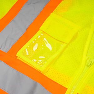 <span class=keywords><strong>Gilet</strong></span> de <span class=keywords><strong>sécurité</strong></span> léger, durable, haute visibilité, classe 2 ANSI, imperméable, <span class=keywords><strong>rose</strong></span> fluorescent/couleur personnalisable, 100% polyester mesh - Product Image 3