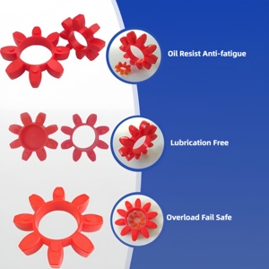 Accouplements flexibles Rotex Spider GR42 GR48 GR55 GR65 GR75, éléments d'accouplement en caoutchouc PU TPU - Product Image 1