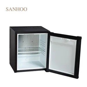 SANHOO電子制御ステンレス鋼ドア50L30Lホテルルーム静かなミニバー冷蔵庫