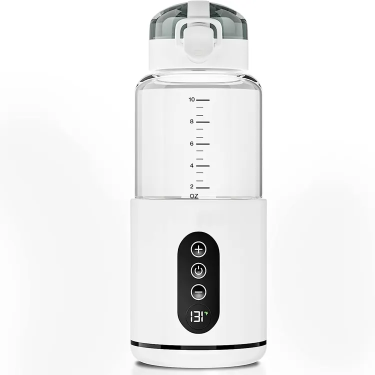 Calentador de biberones de fórmula de bebé portátil inalámbrico recargable por USB temperatura ajustable de tres etapas