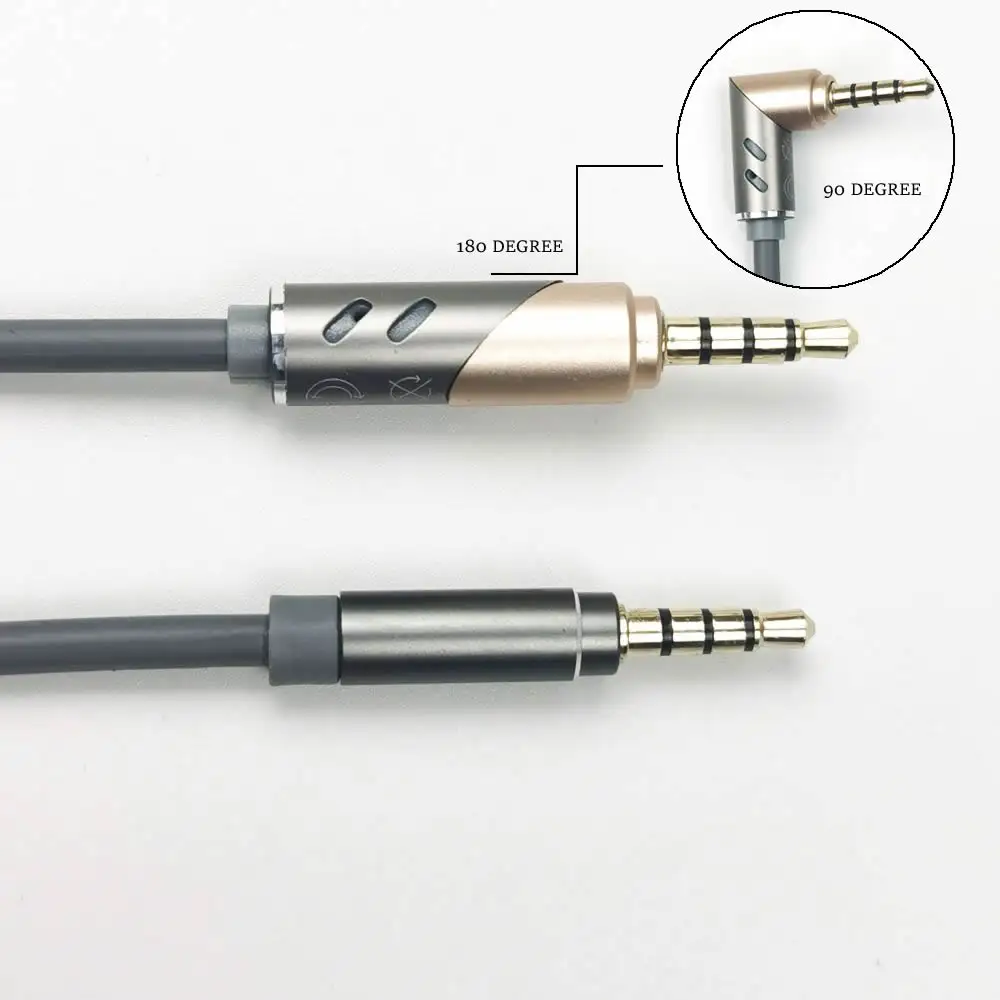 Aux Kabel 3.5Mm Naar 3.5Mm Haakse 90 Graden Plug Stereo Audio Kabel